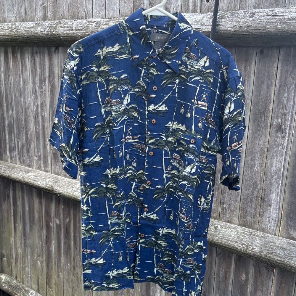 Tropical Blue Men's Shirt